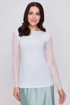 ДЖЕМПЕР ЖЕНСКИЙ 1940 молочный для женщин - фото ДЖЕМПЕР ЖЕНСКИЙ 1940 молочный для женщин