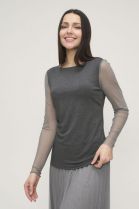 ДЖЕМПЕР ЖЕНСКИЙ 1940 средне-серый для женщин - фото ДЖЕМПЕР ЖЕНСКИЙ 1940 средне-серый для женщин