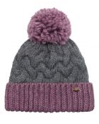 ШАПКА НЕНСИ розовый/средне-серый для девочек