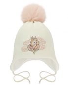 ШАПКА СКАЗОЧКА молочный для девочек