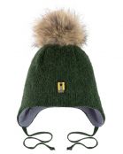 ШАПКА БАРОН тёмный хаки для мальчиков