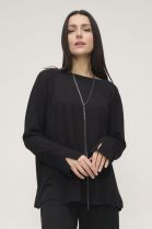 ДЖЕМПЕР ЖЕНСКИЙ 2406 черный для женщин - фото ДЖЕМПЕР ЖЕНСКИЙ 2406 черный для женщин