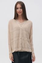 ЖАКЕТ ЖЕНСКИЙ 2421 светло-бежевый для женщин - фото ЖАКЕТ ЖЕНСКИЙ 2421 светло-бежевый для женщин