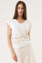 ДЖЕМПЕР ЖЕНСКИЙ 2519 белый/светло-бежевый для женщин