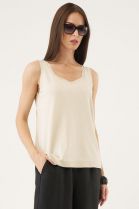 ТОП ЖЕНСКИЙ 2544 светло-бежевый для женщин - фото ТОП ЖЕНСКИЙ 2544 светло-бежевый для женщин