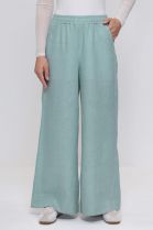 БРЮКИ ЖЕНСКИЕ 2538 светло-бирюзовый для женщин - фото БРЮКИ ЖЕНСКИЕ 2538 светло-бирюзовый для женщин