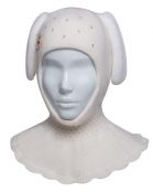 ШЛЕМ МИЛАША белый для девочек - фото ШЛЕМ МИЛАША белый для девочек