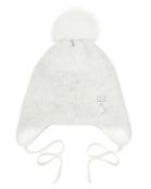 ШАПКА ФАННИ белый для девочек - фото ШАПКА ФАННИ белый для девочек