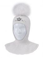 ШЛЕМ КАРОЛИНА белый для девочек