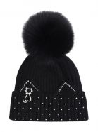 ШАПКА ПАОЛА черный для девочек
