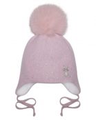 ШАПКА ФАННИ пудра для девочек - фото ШАПКА ФАННИ пудра для девочек