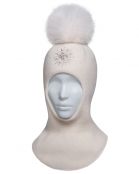 ШЛЕМ СНЕЖА белый для девочек - фото ШЛЕМ СНЕЖА белый для девочек