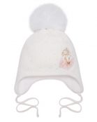 ШАПКА БАЛЕРИНКА белый для девочек - фото ШАПКА БАЛЕРИНКА белый для девочек