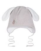 ШАПКА ЗАЙКА светло-бежевый для девочек