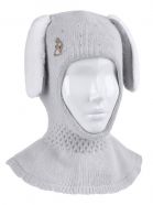 ШЛЕМ МИЛАША светло-серый для девочек - фото ШЛЕМ МИЛАША светло-серый для девочек