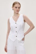 ЖИЛЕТ ЖЕНСКИЙ 2663 белый для женщин