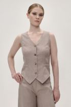 ЖИЛЕТ ЖЕНСКИЙ 2663 коричневый для женщин