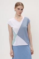 ДЖЕМПЕР ЖЕНСКИЙ 2675 светло-бирюзовый/джинс для женщин